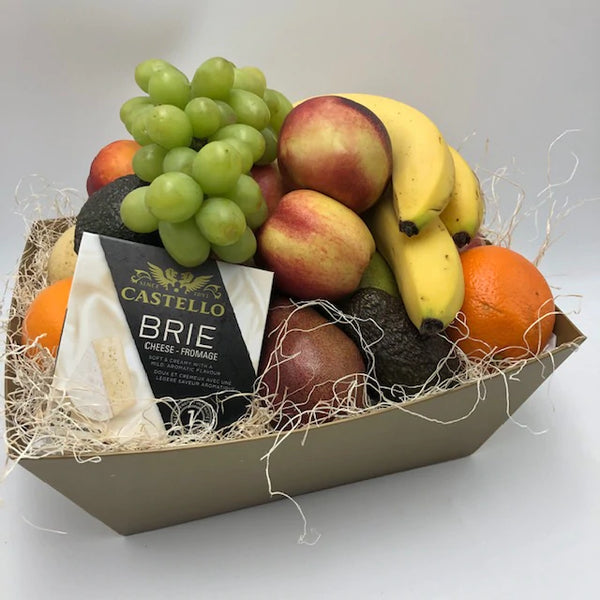 Selection of fresh fruit and cheese.  Fresh Fruit Gift baskets in Ottawa