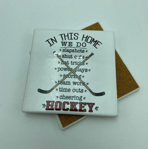 In this house Coasters (2 pack) - Not Just Baskets