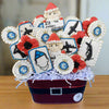 12 decorated bouquets
