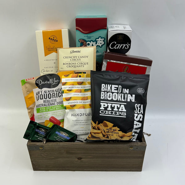 Weekend Snacks Gift Basket - Not Just Baskets
