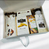 chocolates, biscotti, crackers, local chocolate bar, truffles, local jam.  Thank-you gift boxes in Ottawa