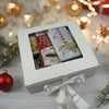 chocolate bar, hot chocolate, shortbread, peanuts, jelly bellies, cookies. Christmas Client Gifts for Christmas Ottawa.  Employee Appreciation Gifts in Ottawa