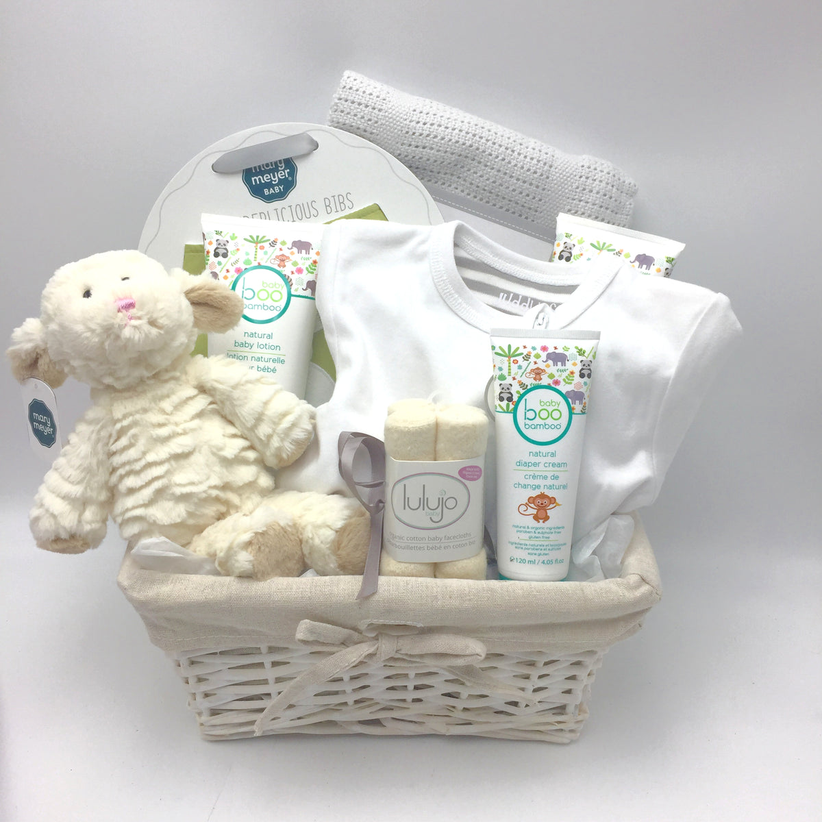 Bundle of Joy Neutral Gift Basket Not Just Baskets