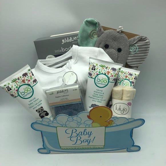 Bundle of Joy Boy Gift Basket - Not Just Baskets
