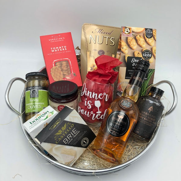 Celebrate with Whisky Gift Basket - Not Just Baskets