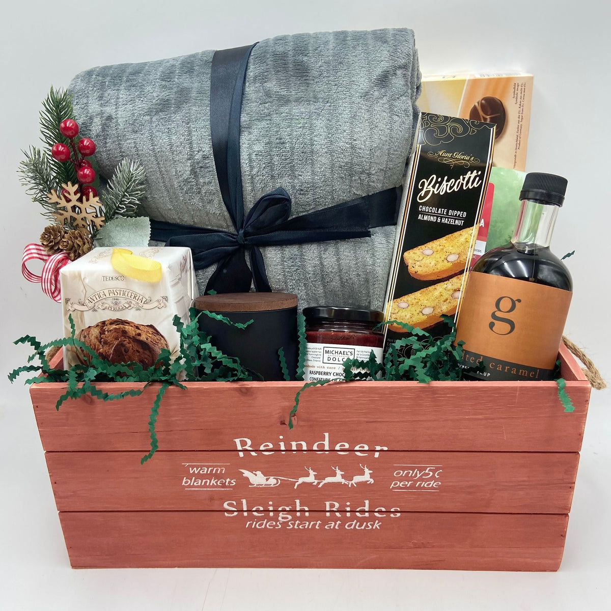 A Cozy Christmas Gift Basket Not Just Baskets