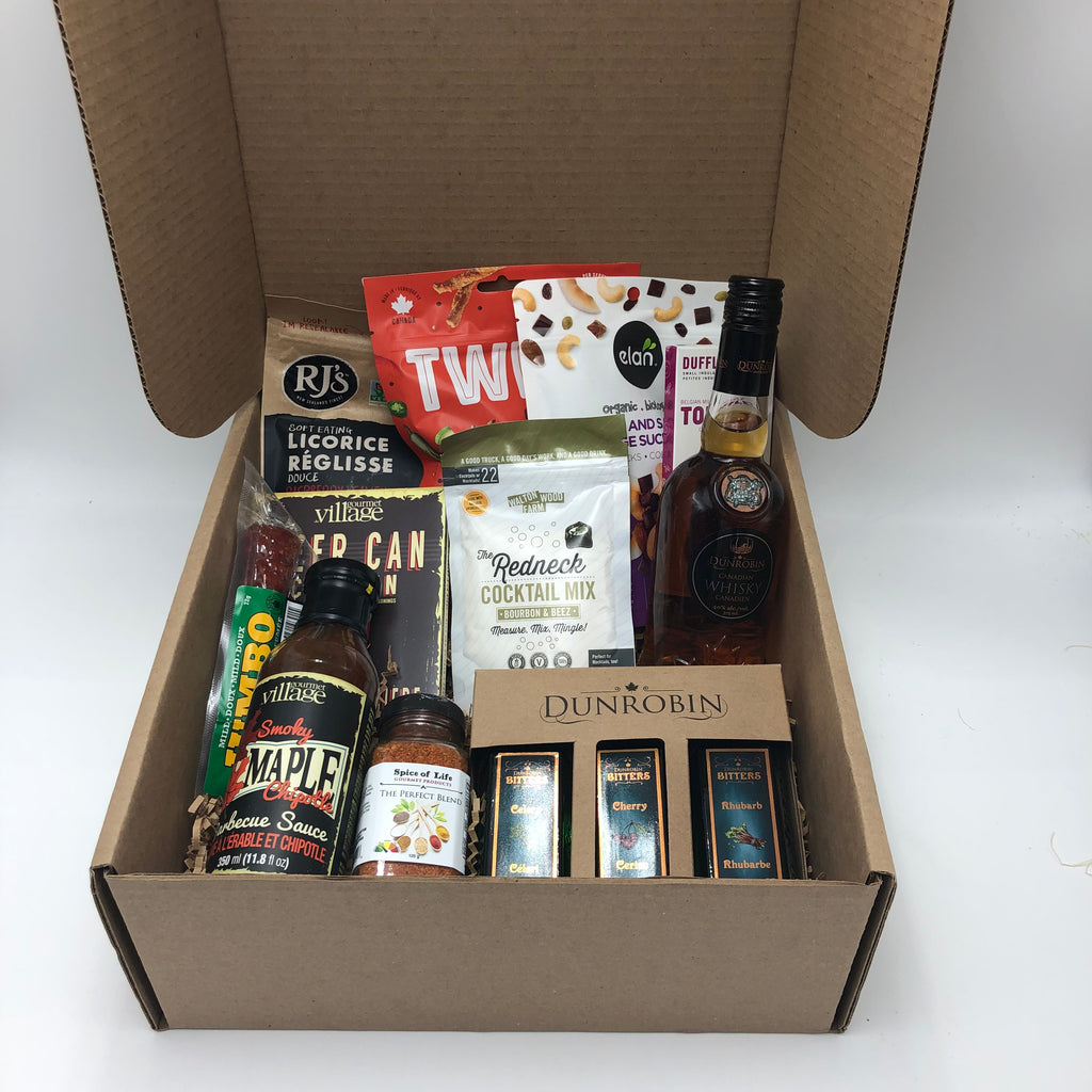 Whisky and Snacks Gift Box - Not Just Baskets