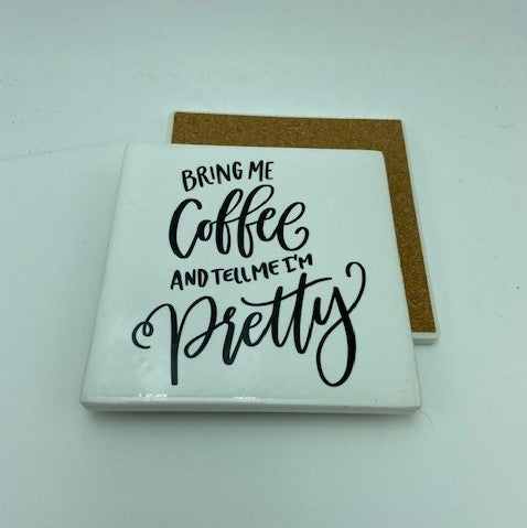 Bring me Coffee Coasters (2 pack) - Not Just Baskets